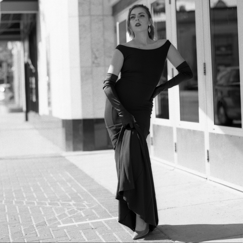 Black long dress